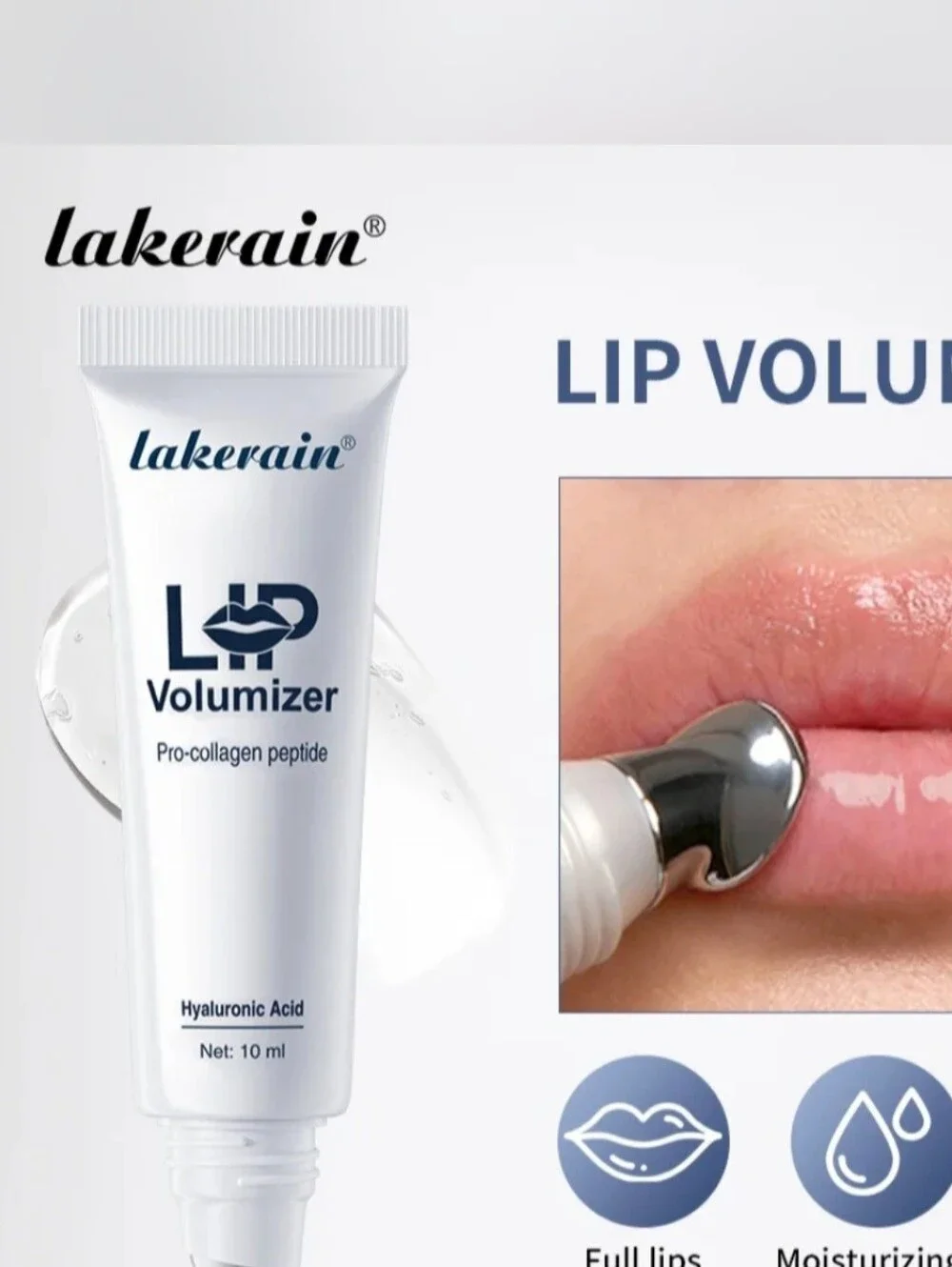 Lip Plumper Volumizer 10 ml Pro Collagen Peptide NEW Clear Sealed